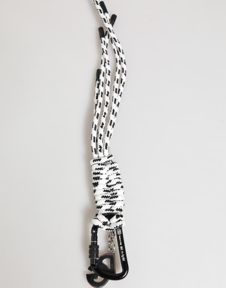 Multicolor Polyester Tape String DG Logo Keychain Keyring