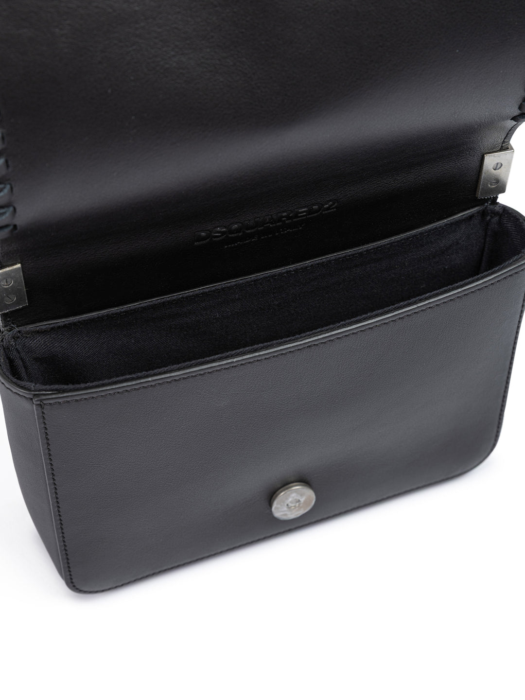 Black Leather Crossbody Bag