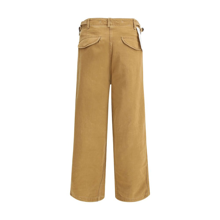 Brown Cotton Cargo Pants