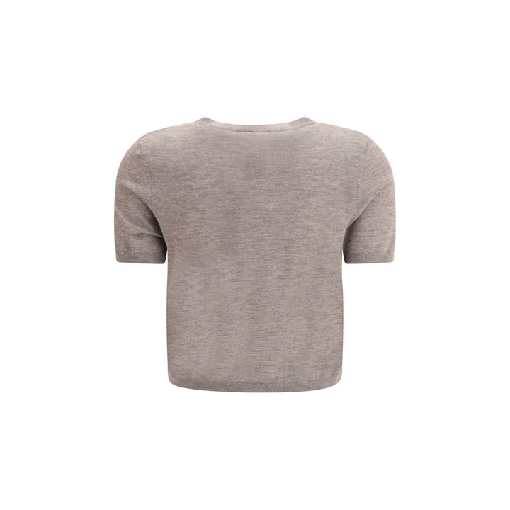 Beige Cashmere Cardigan