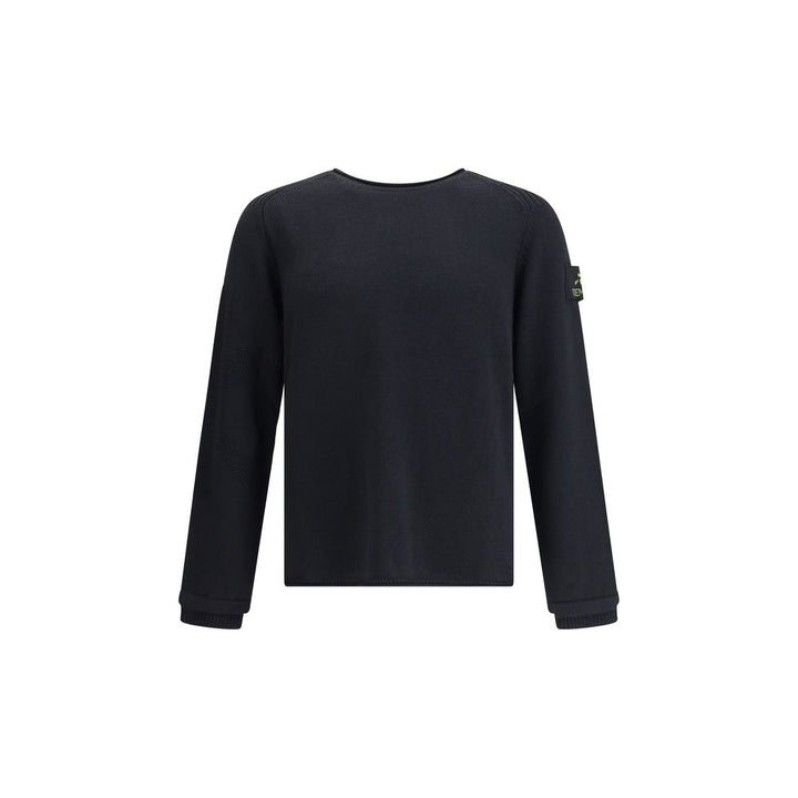 Black Merino Wool Sweatshirt