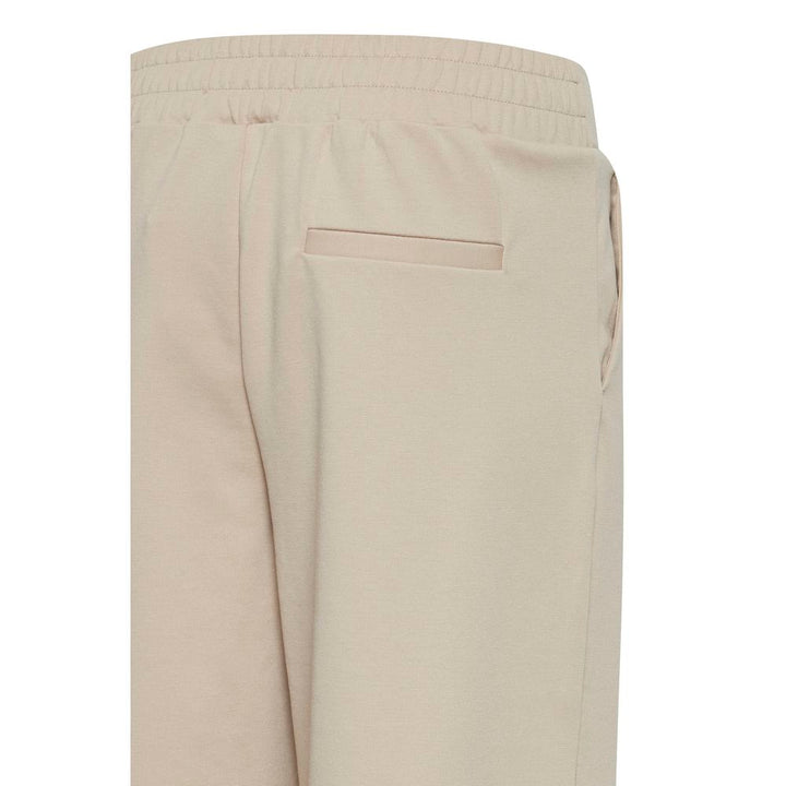 Beige Recycled Polyurethane Casual Pants