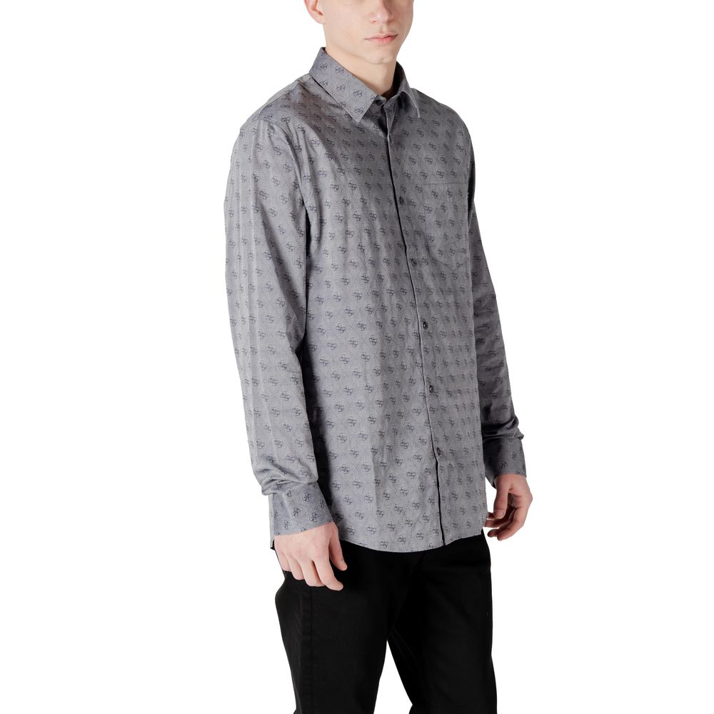 Gray Cotton Dress Shirt