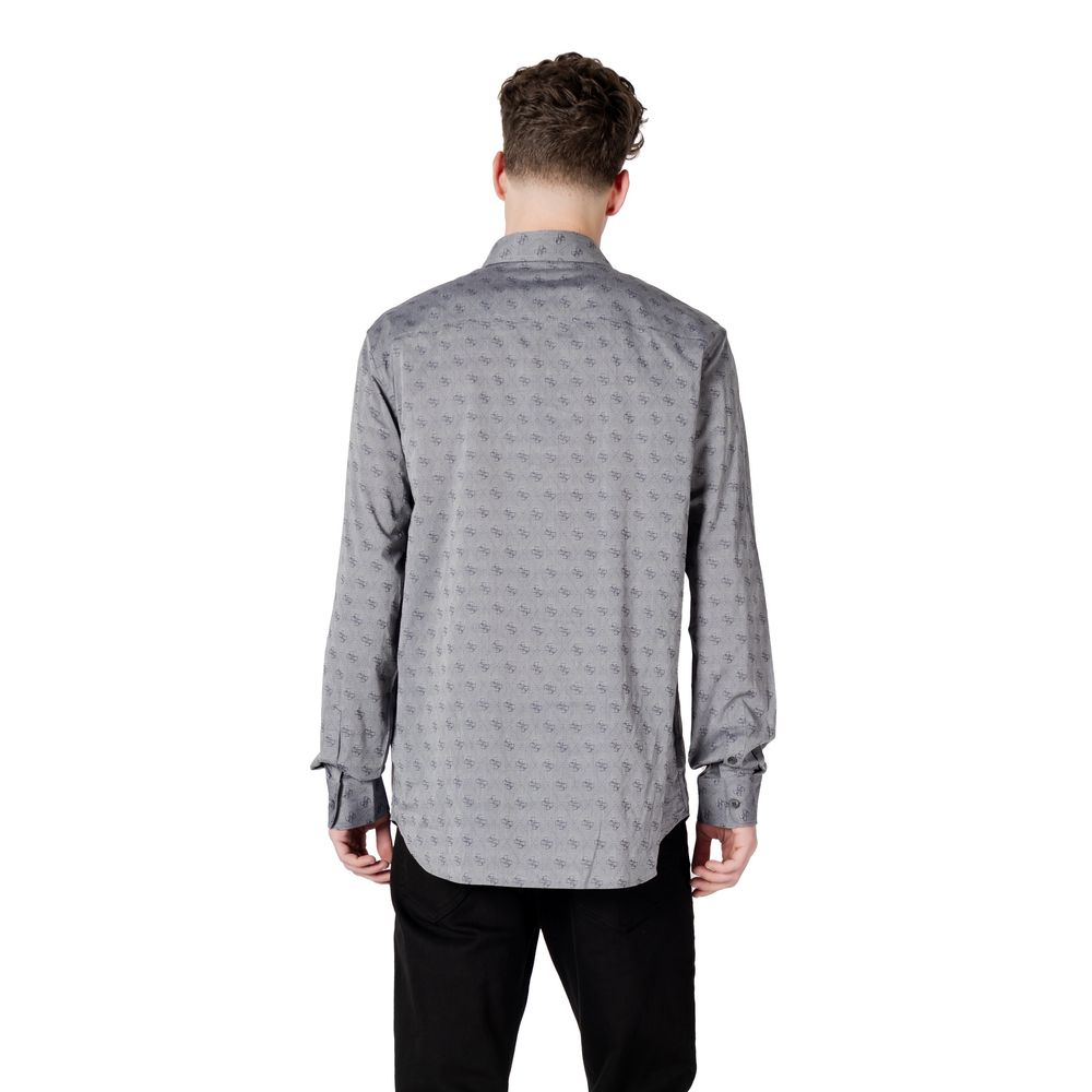Gray Cotton Dress Shirt