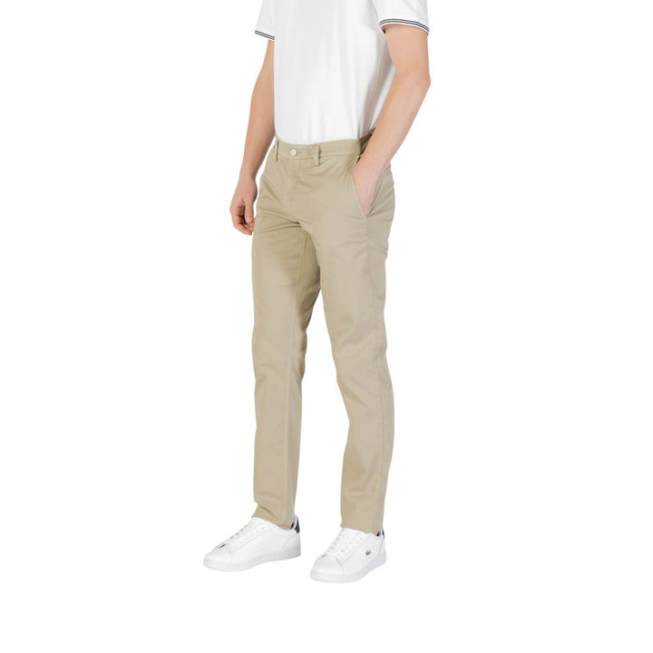 Bicolor Cotton Casual Pants