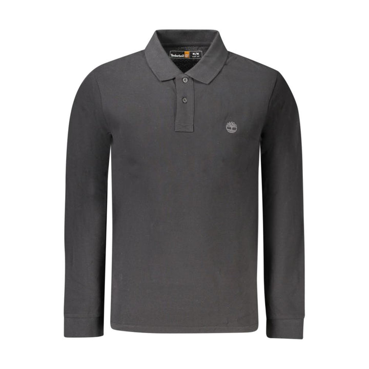 Black Cotton Men's Polo Shirt