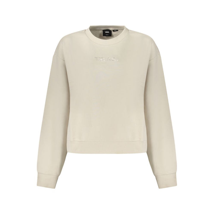 Beige Cotton Women Sweatshirt