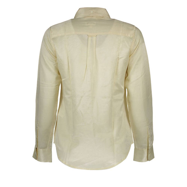 Beige Cotton Women Shirt