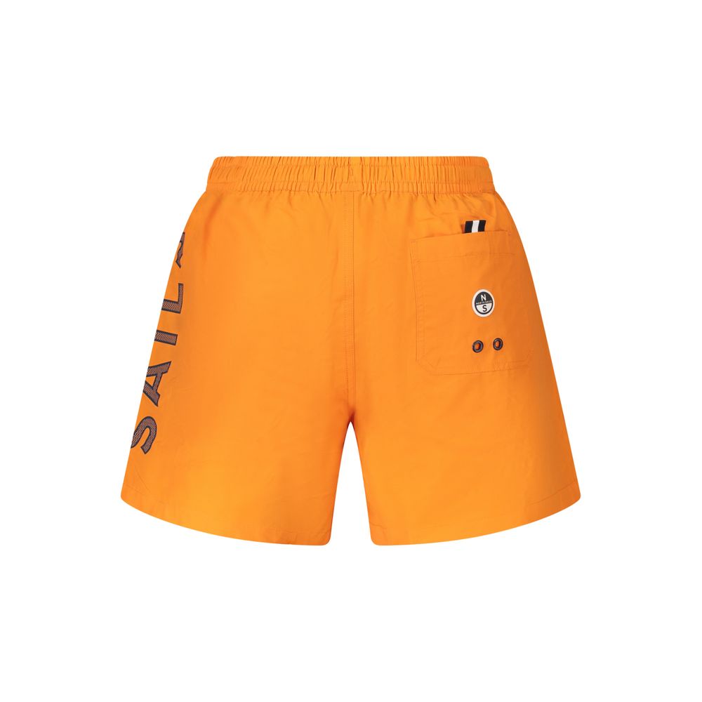 Arancione Nylon Mens Swim Trunk
