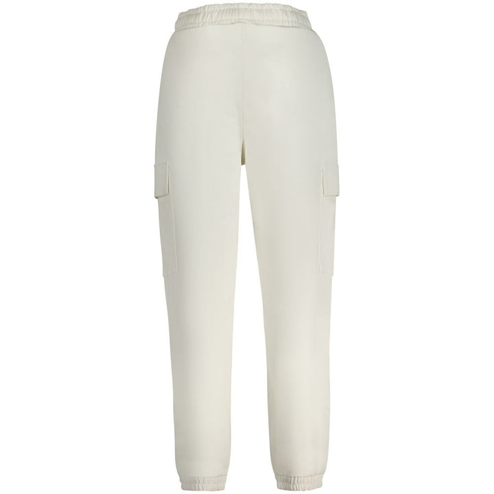 White Cotton Women Sweatpant