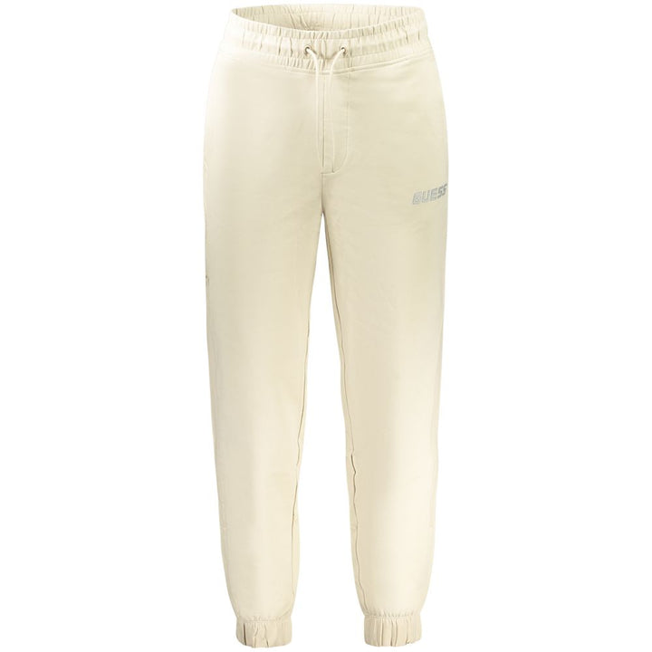 Beige Cotton Men's Sweatpant