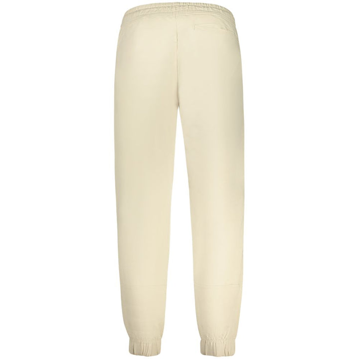 Beige Cotton Men's Sweatpant