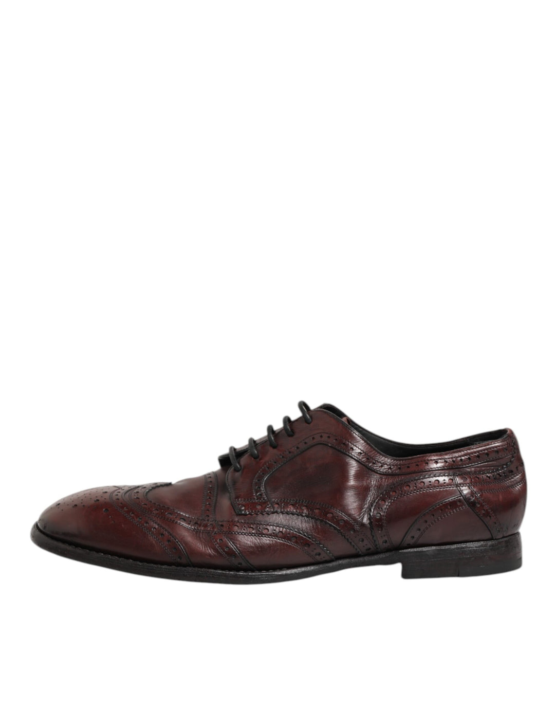 Bordeaux Leather Lace Up Dress Derby Shoes