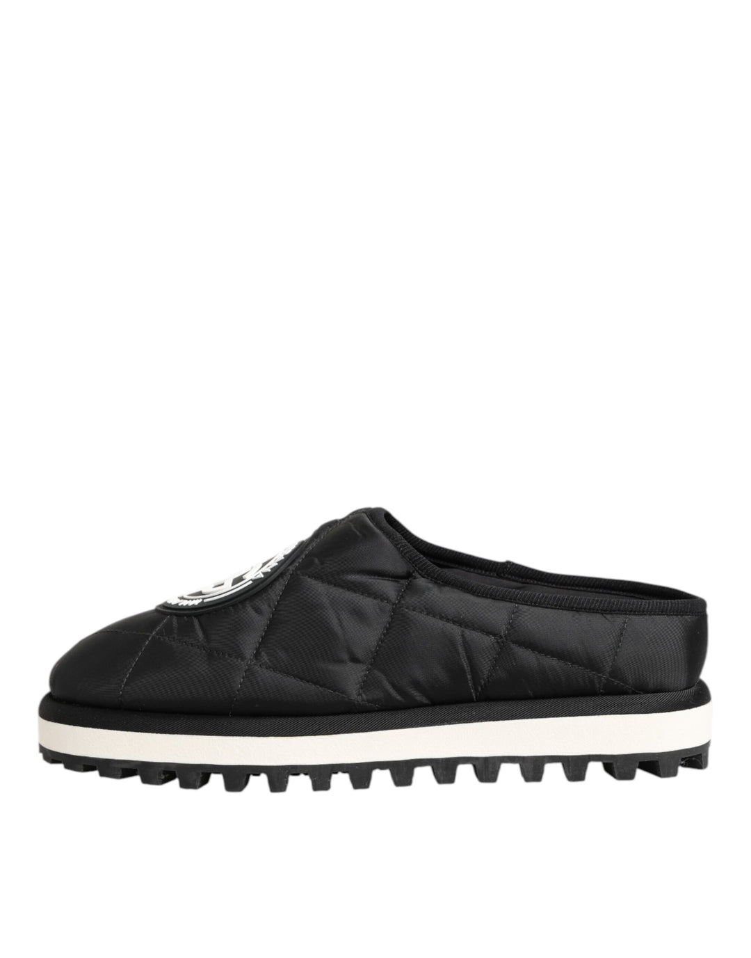 Black Nylon Low Top Slip On Sneaker Shoes