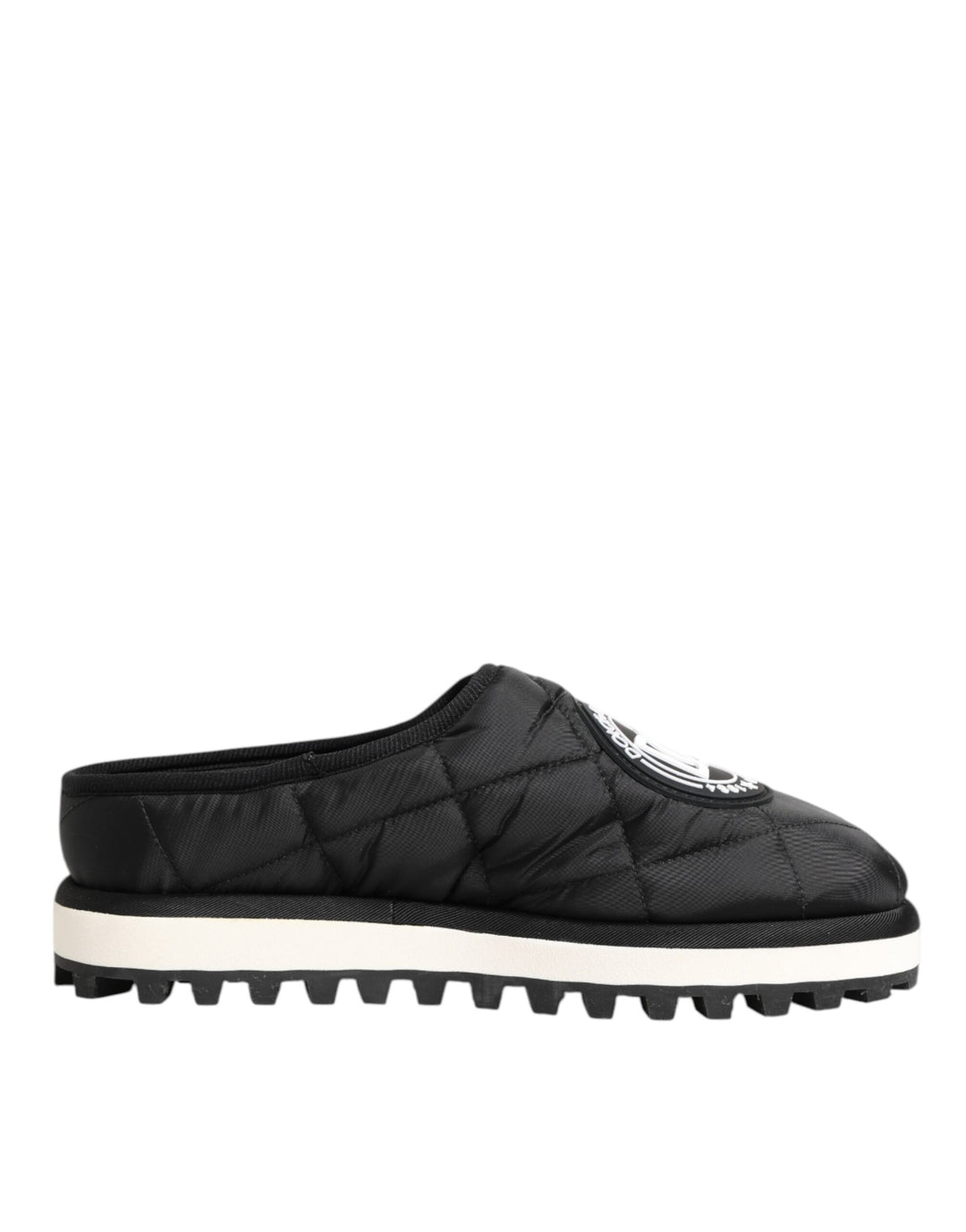 Black Nylon Low Top Slip On Sneaker Shoes