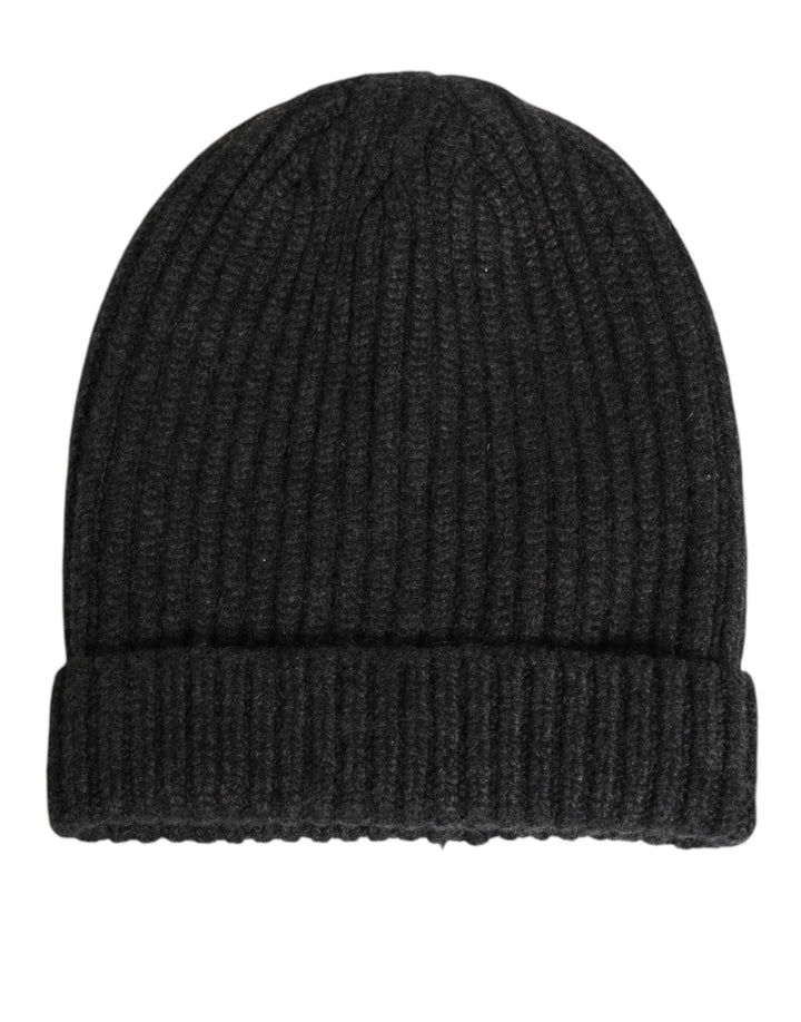 Black Cashmere Knitted Beanie Men Capello Hat