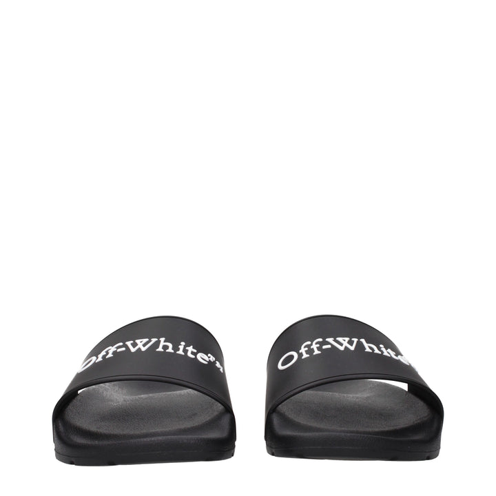 Black Cotton Slippers