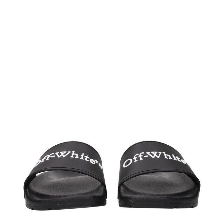 Black Cotton Slippers