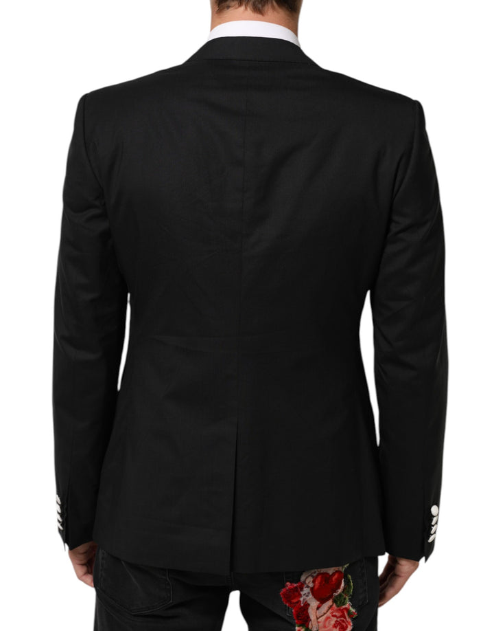 Black White MARTINI 1 Button Men Suit Blazer