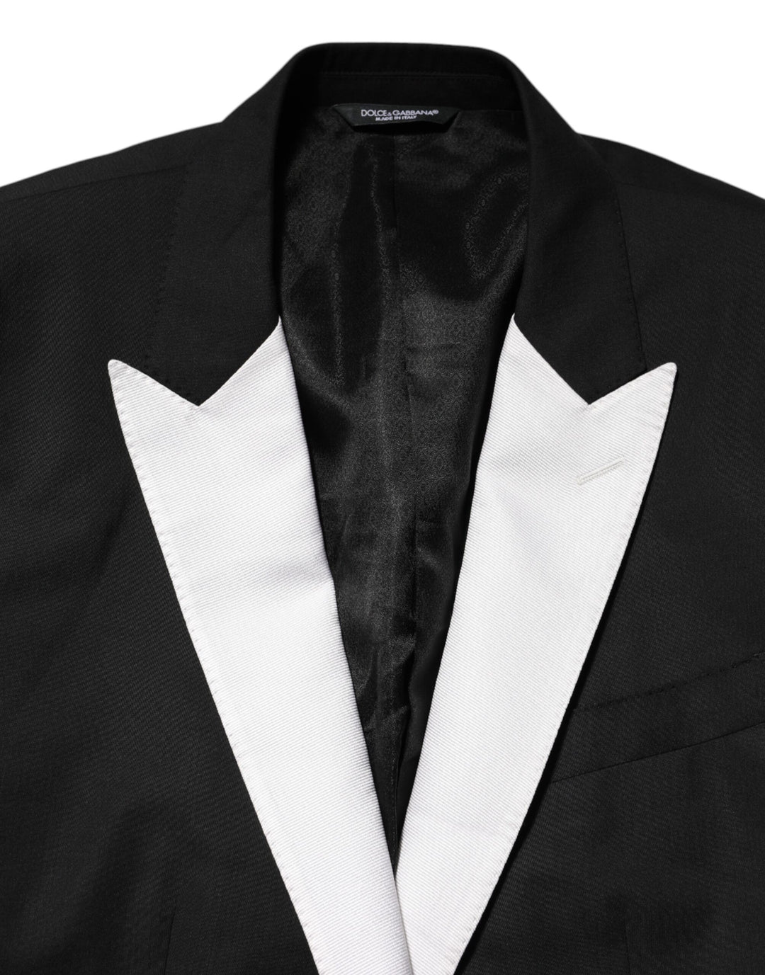 Black White MARTINI 1 Button Men Suit Blazer