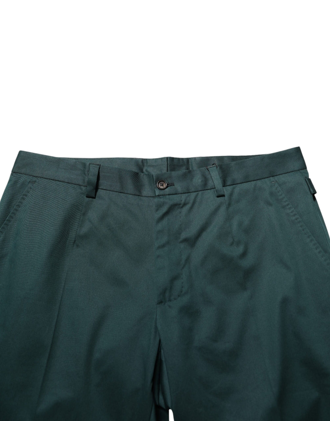 Green Cotton Formal Dress Men Trouser Pants