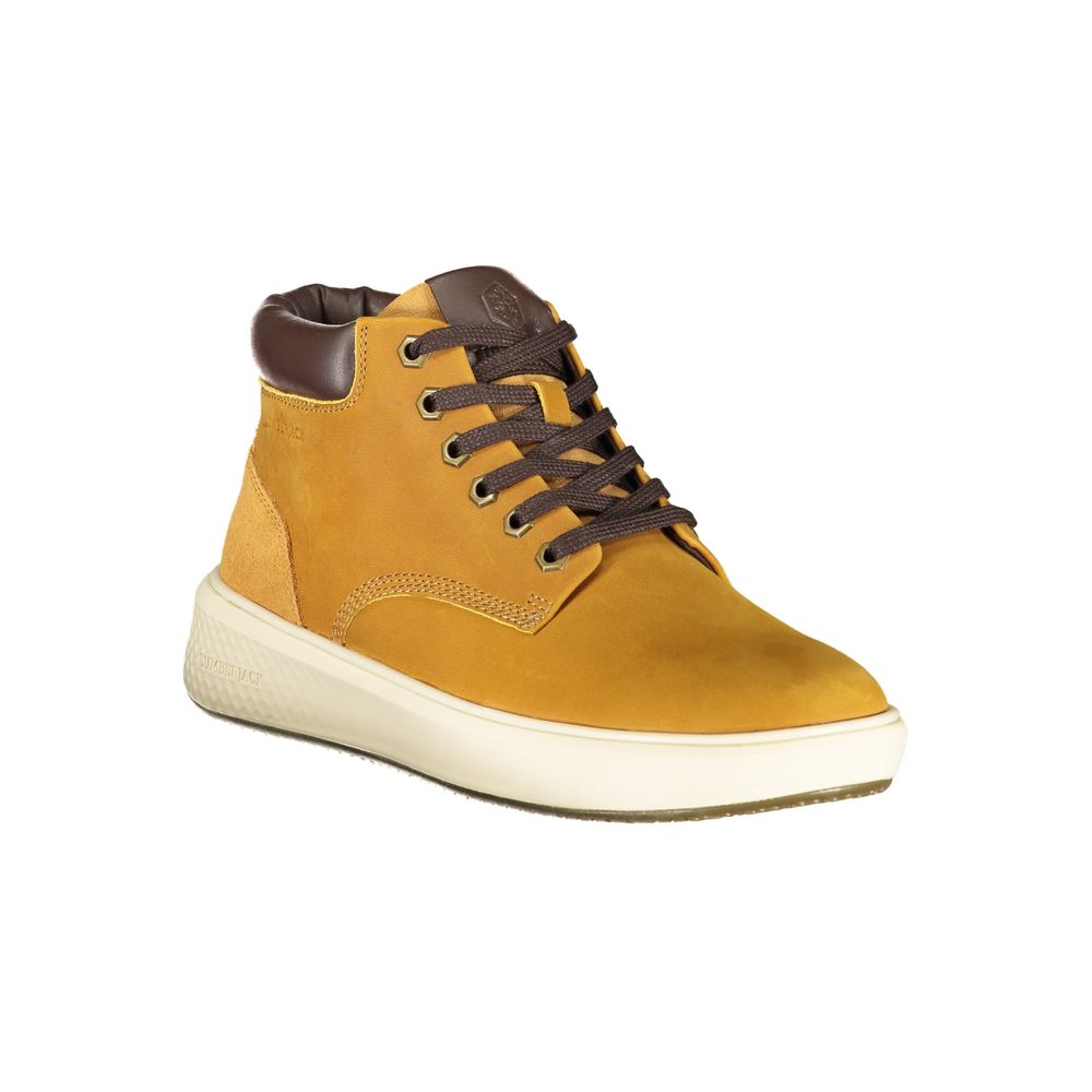 Yellow Polyurethane Men Sneaker