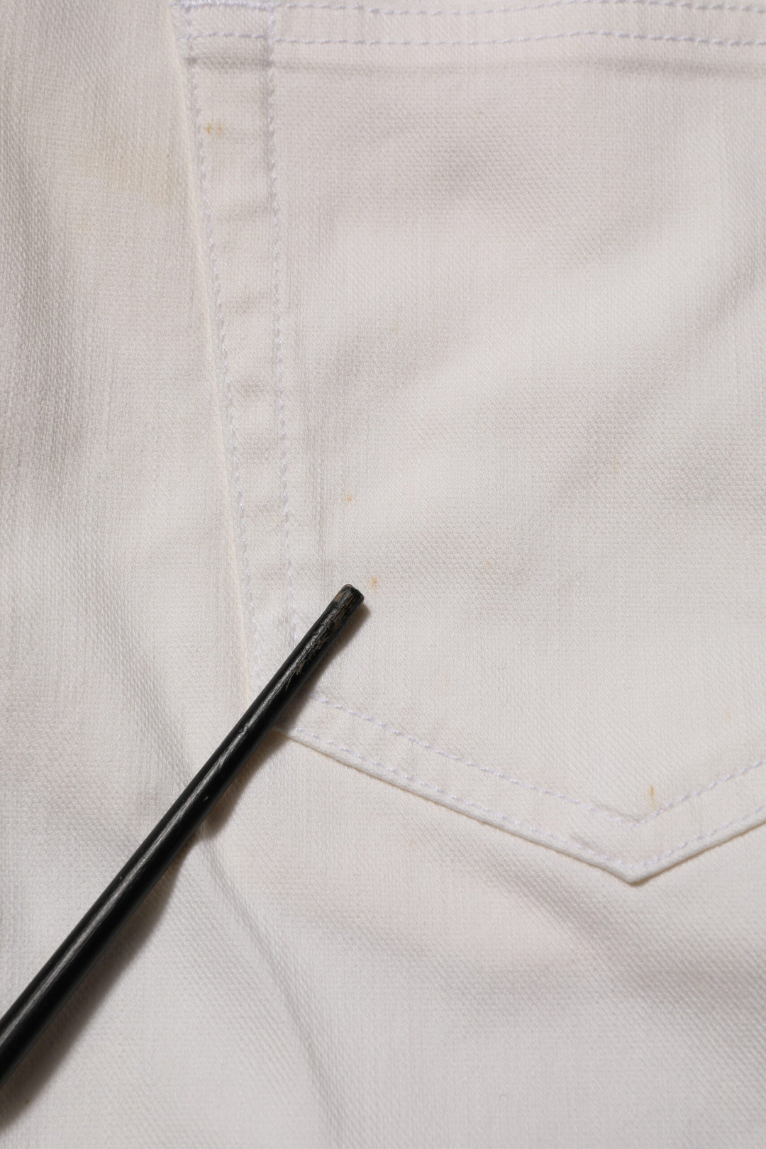 White Mid Waist Skinny Fit Denim Casual Trouser Jeans