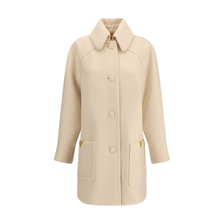 Beige Fleece Wool Coat