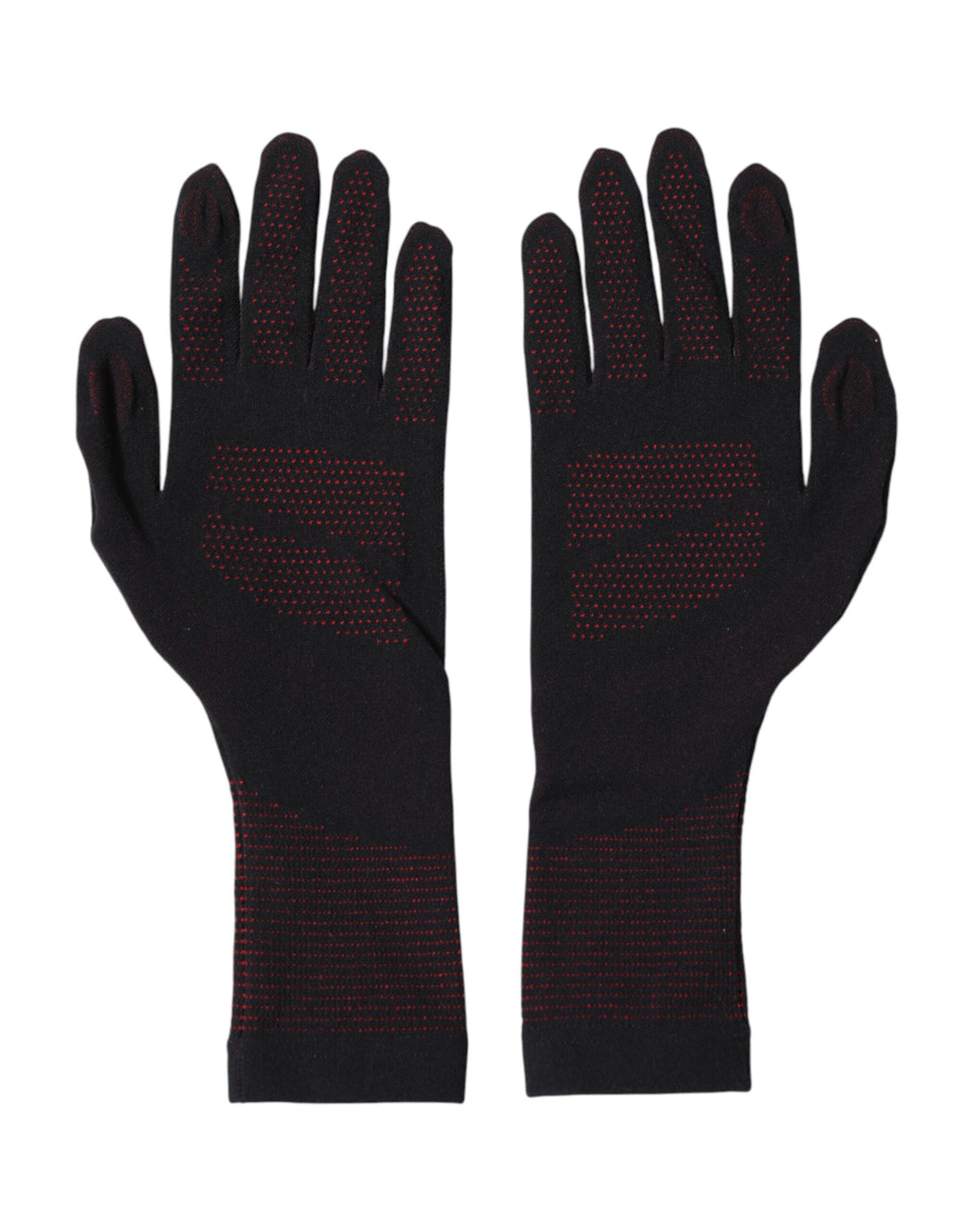 Black DG Logo Cotton Hands Mitten Men Gloves