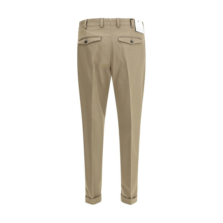 Bicolor Fleece Wool Dress Pants