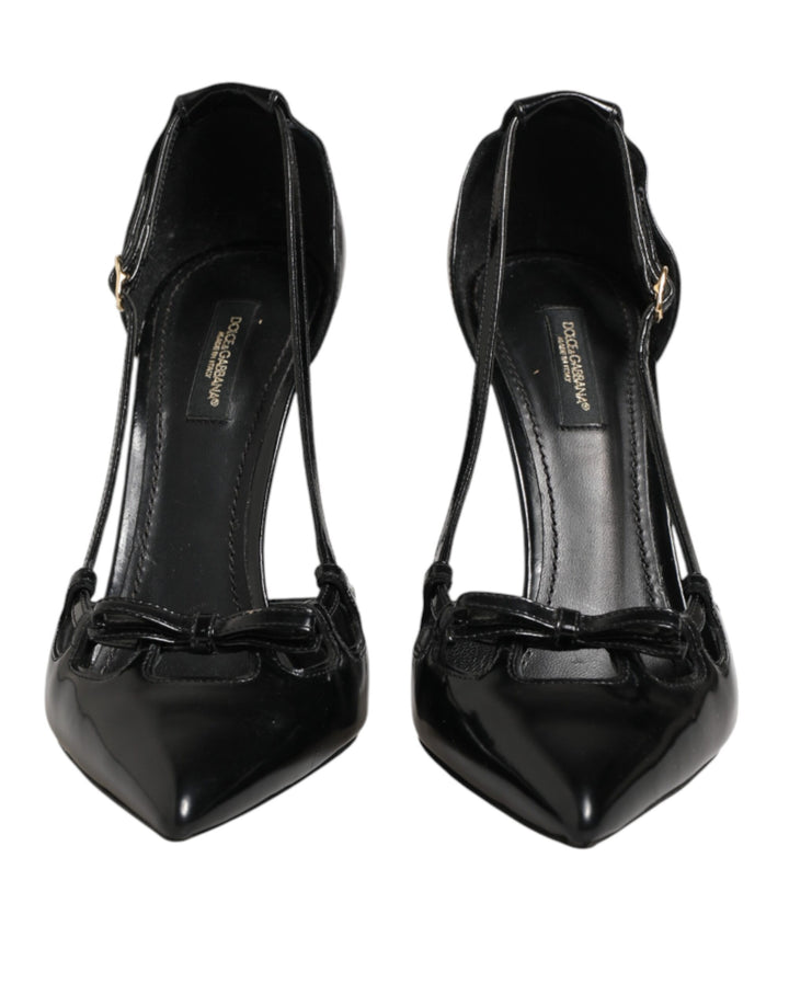 Black Patent Leather High Heels Pumps Shoes