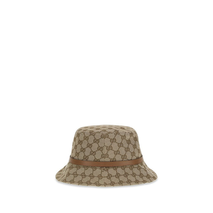 Beige Polyester Bucket Hat