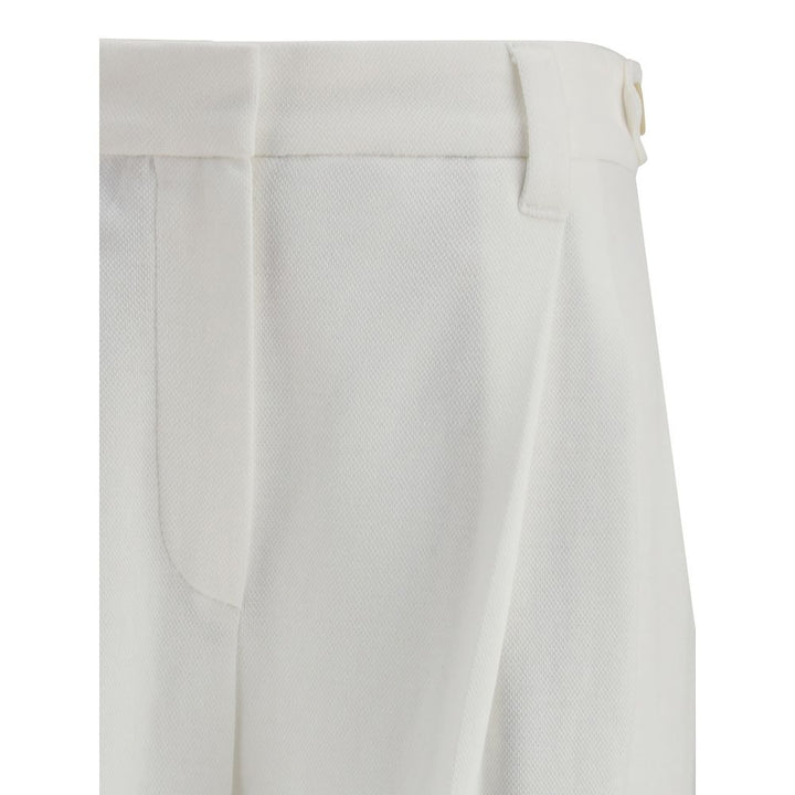 White Cotton Dress Pants