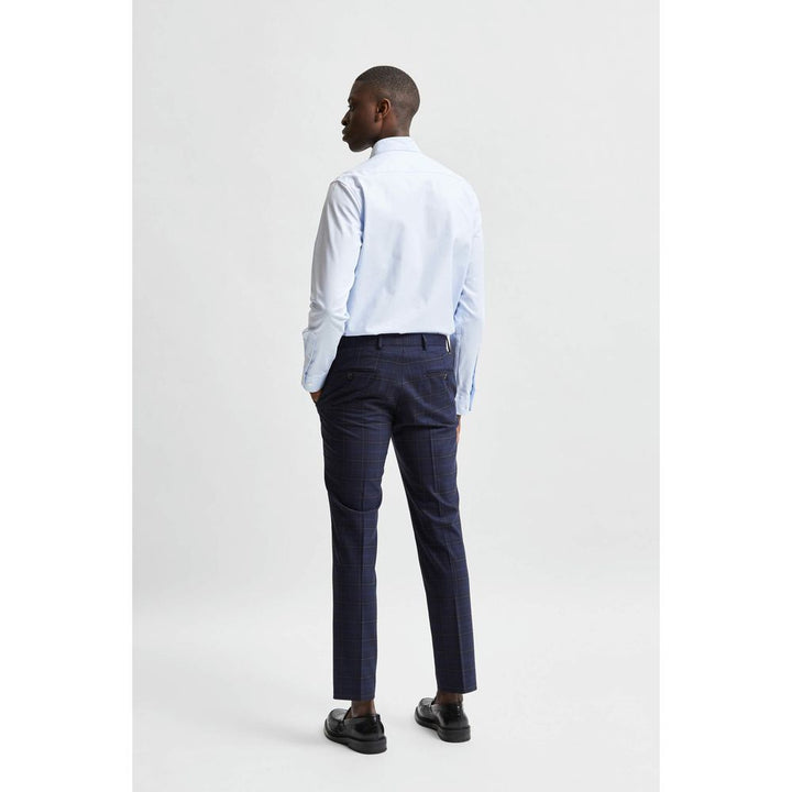 Blue Cotton Dress Shirt