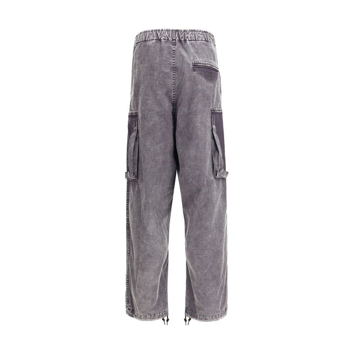 Black Cotton Cargo Pants