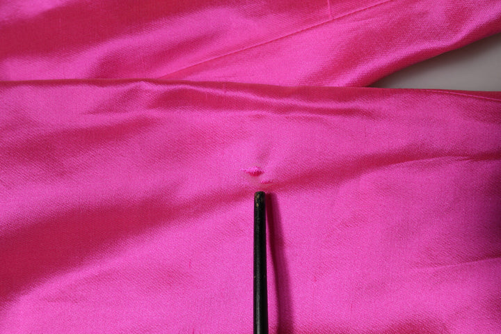 Pink Silk High Waist Dress Trousers Pants