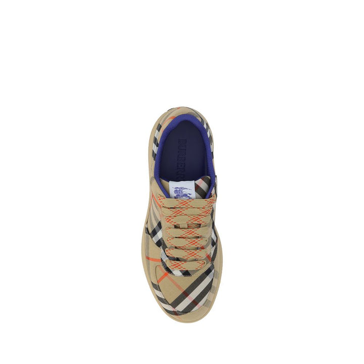 Beige Polyester Low Top Sneakers