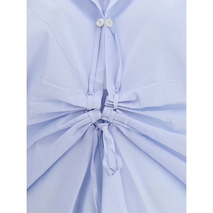 Blue Cotton Dress Shirt