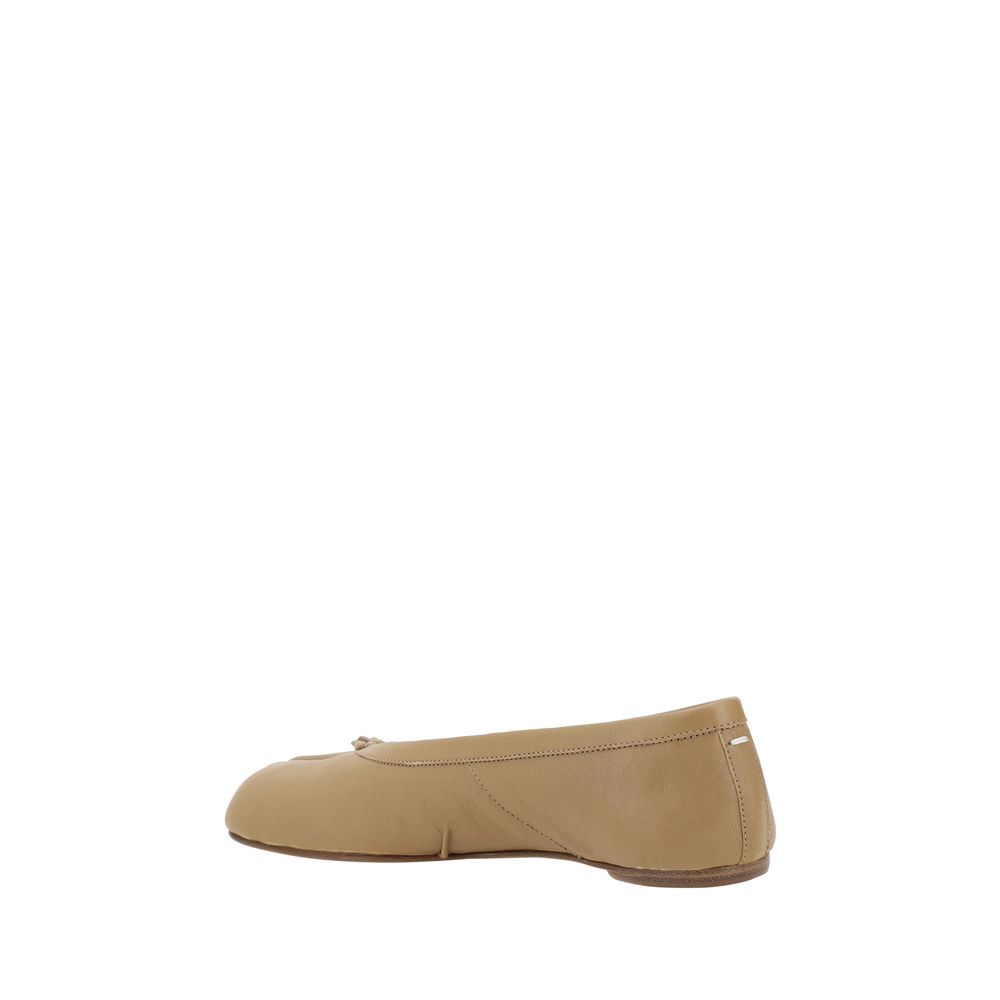 Beige Lamb Ovis Aries Aries Ballet Flats