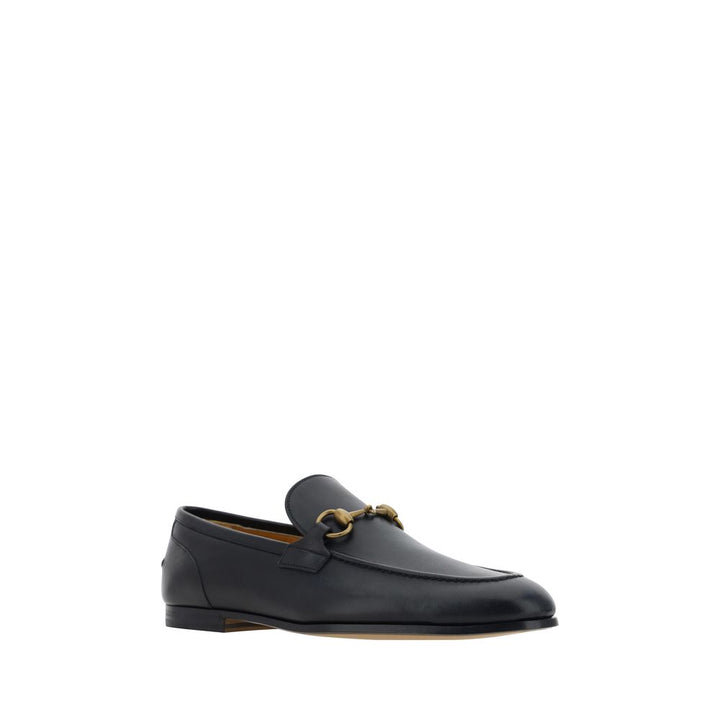 Black Calf Leather Bos Taurus Slip-On Loafers