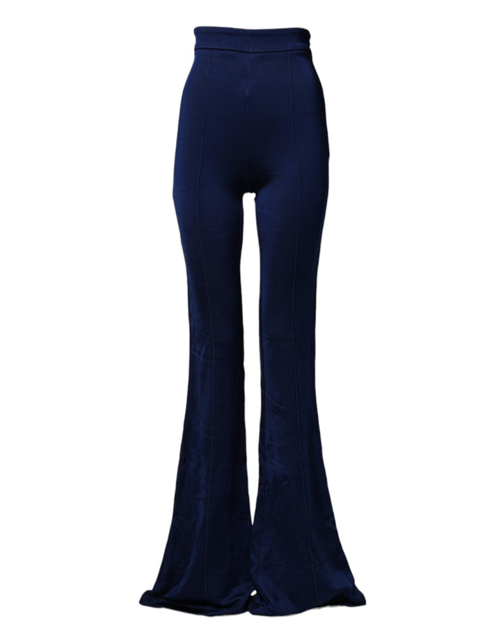 Navy Blue HighWaist Flare Leg Trouser Pants