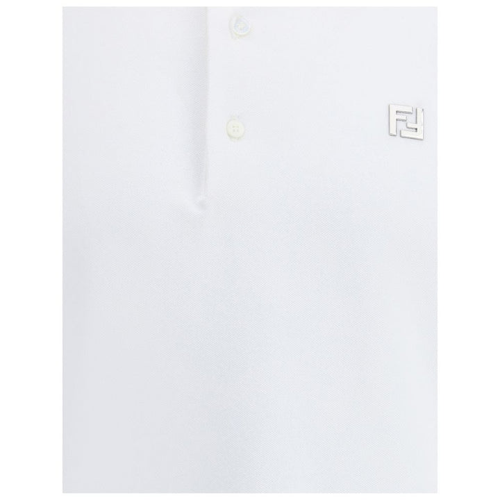 White Cotton Polo Shirt