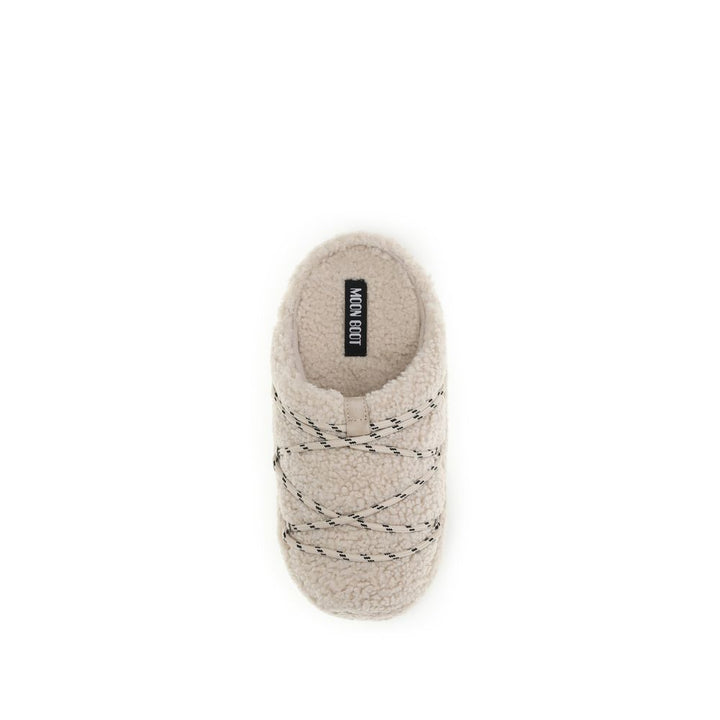 Beige Polyamide Flats