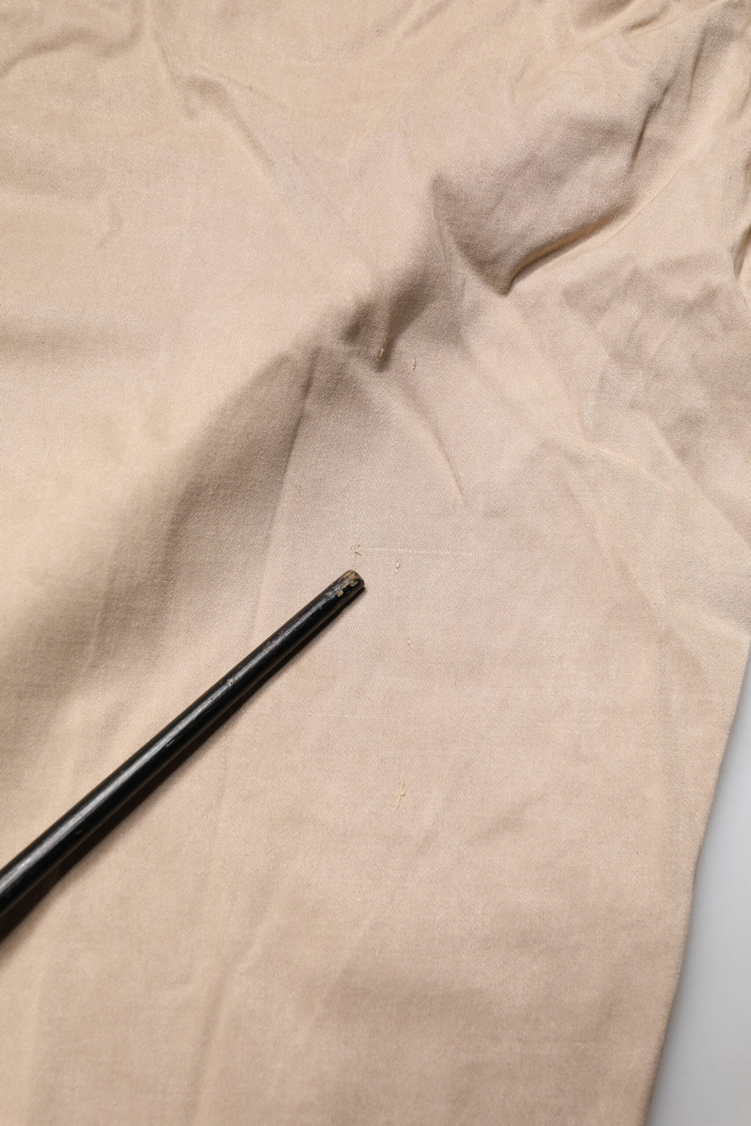 Beige Lyocell Skinny High Waist Chino Casual Pants