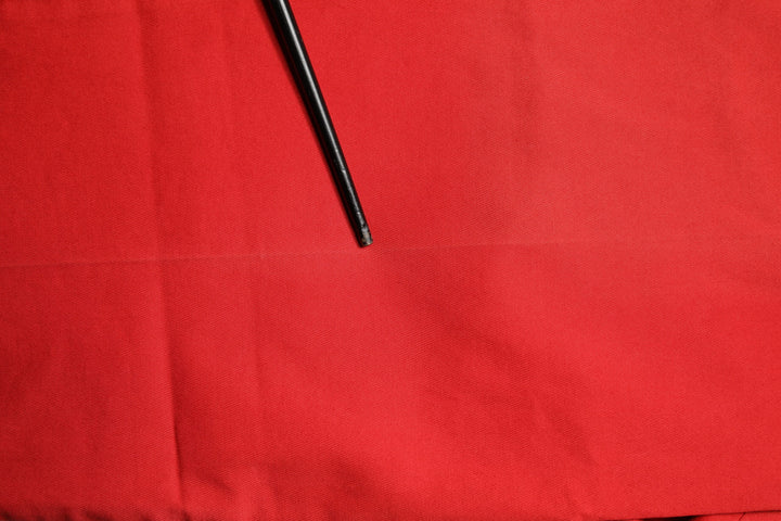 Red Flared Mid Waist Chino Casual Trouser Pants