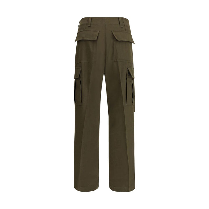 Bicolor Cashmere Cargo Pants